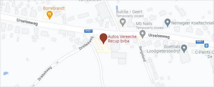 Vereecke Recup via Google Maps